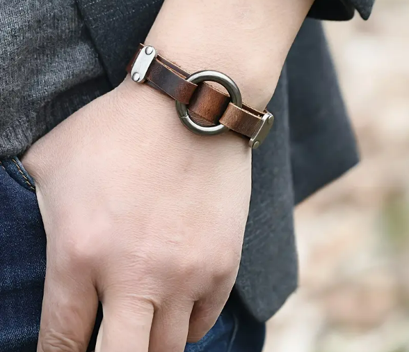 1 Bracelet Cuir Alliage de zinc