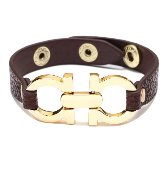 1 Bracelet Luxueux en Cuir de Buffle