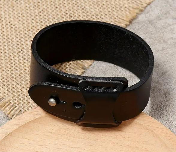 Lot de 2 Bracelets Style Rock Retro Cuir de Vâche