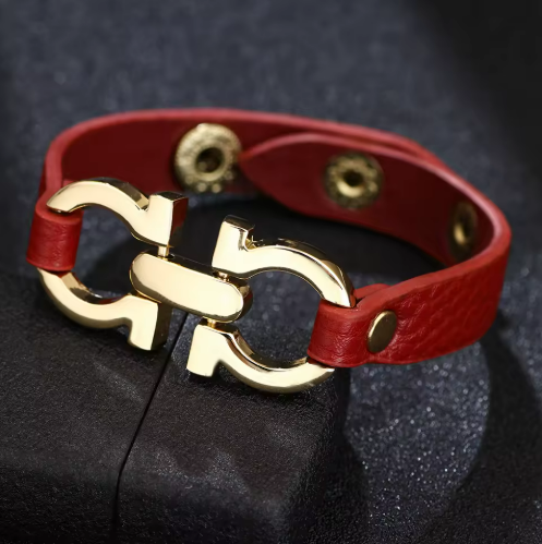 1 Bracelet Luxueux en Cuir de Buffle