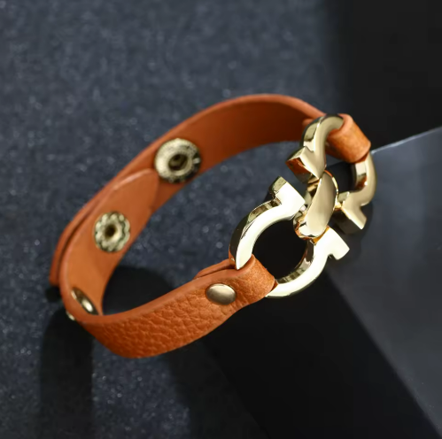 1 Bracelet Luxueux en Cuir de Buffle