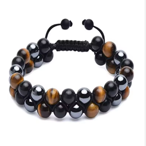 1 Bracelet en Perles Jumellées