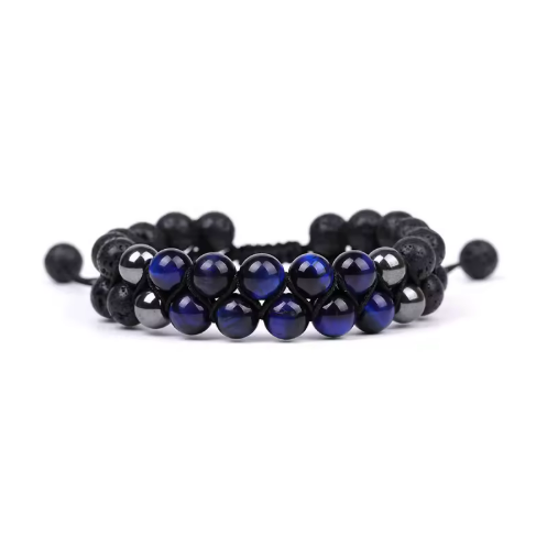 Double Bracelets Filaires en Perles