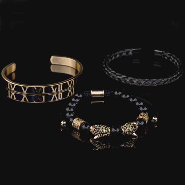 3 BRACELETS LUXUEUX EN EMAIL